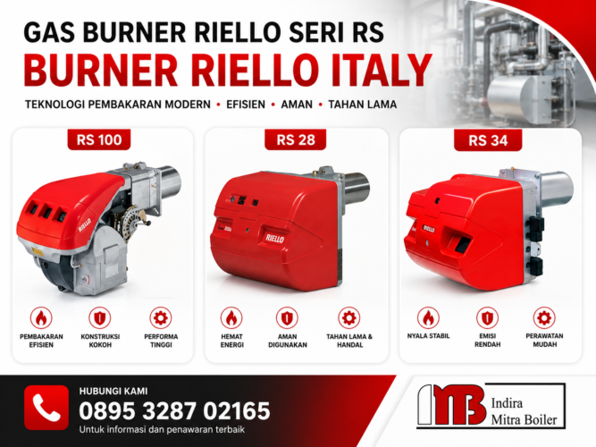 JUAL BURNER GAS RIELLO SERI RS - TWO STAGE