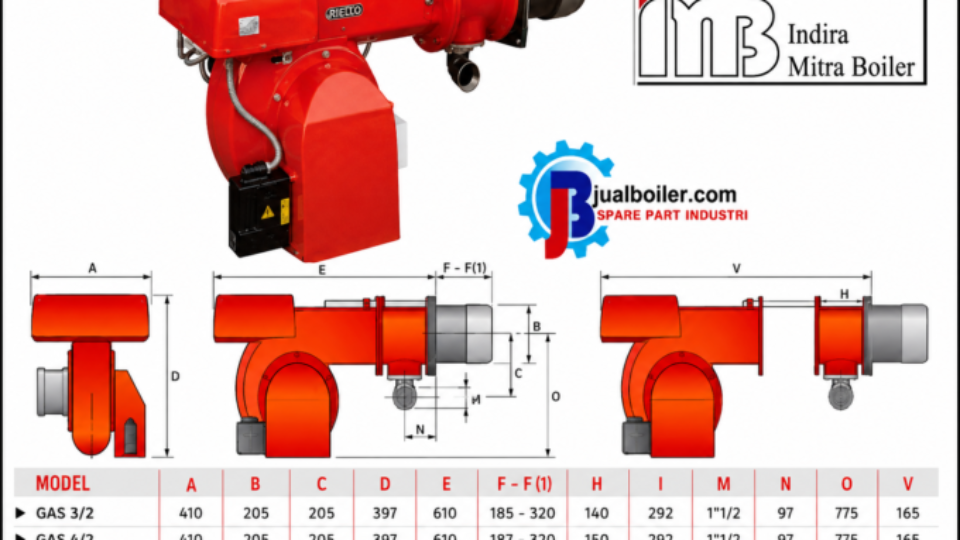 BURNER GAS 4/2 – ORGINAL RIELLO ITALIA