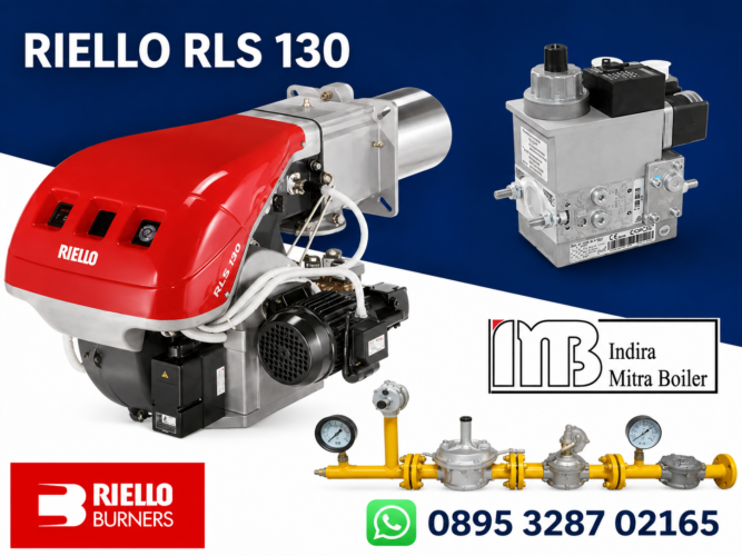 JUAL DUAL FUEL BURNER RIELLO RLS 130