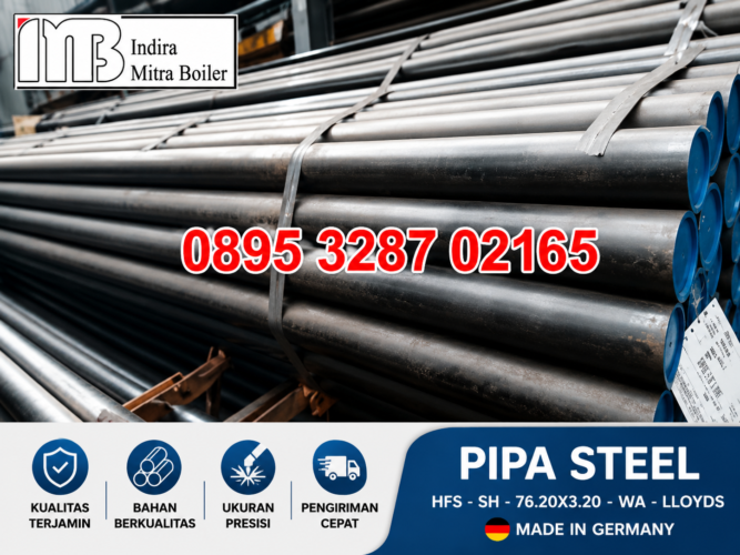JUAL PIPA BOILER SUPERHEATER SA213 T2 OD 57.00 mm EX BENTELER