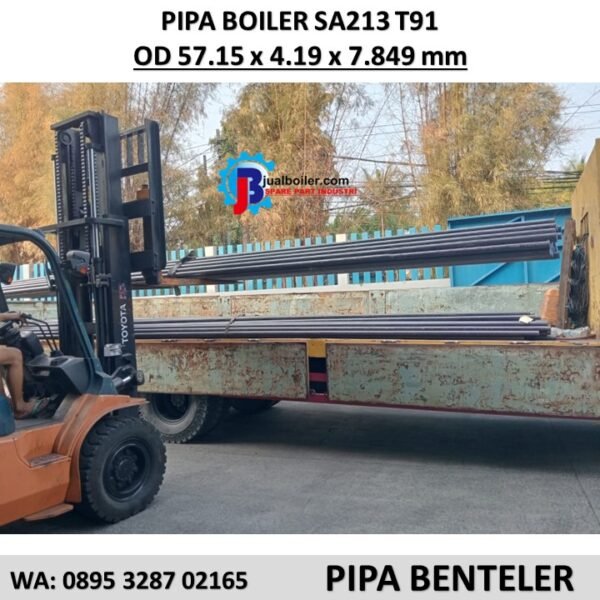 PIPA BOILER SA213 T91 OD 57.15 x 4.19 x 7.849 mm