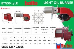 SPESIFIKASI BURNER BAITE BTN50 L/LR