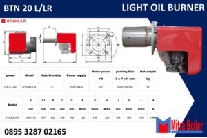 SPESIFIKASI BURNER BAITE BTN20L/LR