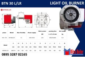 SPESIFIKASI BURNER BAITE BTN 30L/LR