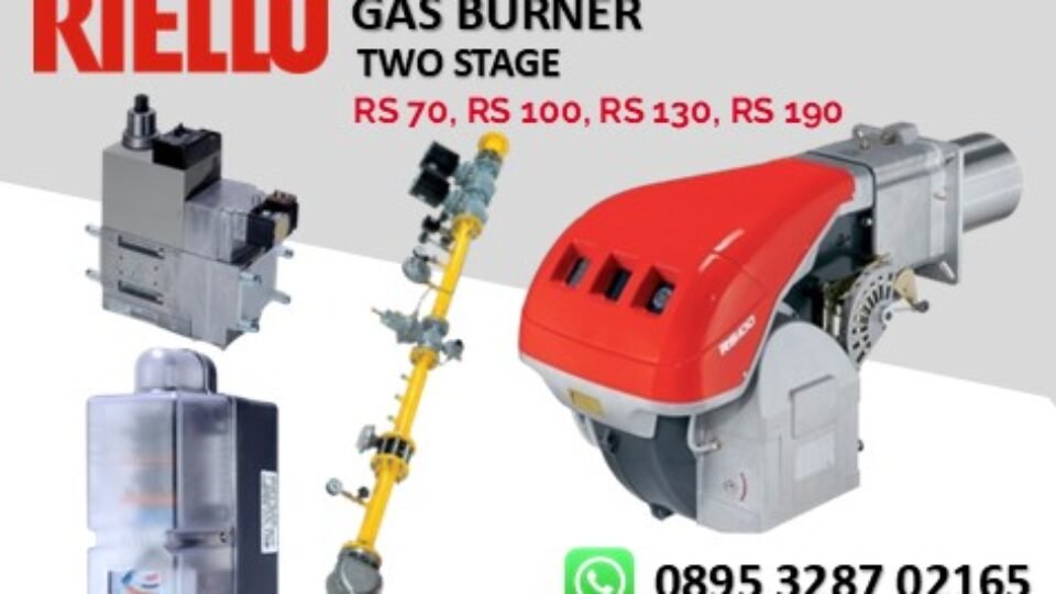 GAS BURNER RIELLO RS 70, RS 100, RS 130, RS 190 TWO STAGE