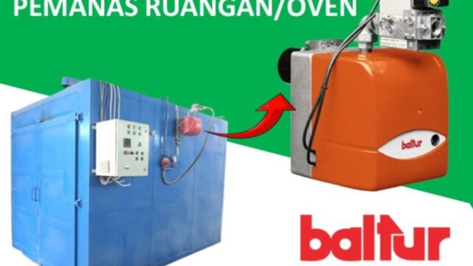BURNER INDUSTRI GAS BURNER BALTUR UNTUK PEMANAS RUANGAN-OVEN