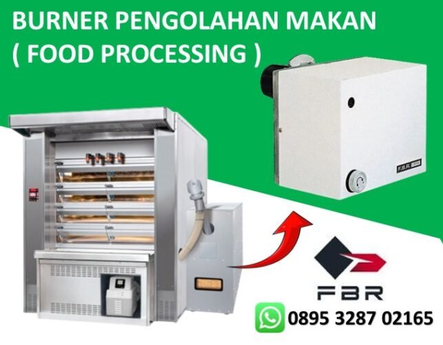 GAS BURNERS FBR ONE STAGE FOR BAKERY OVENS