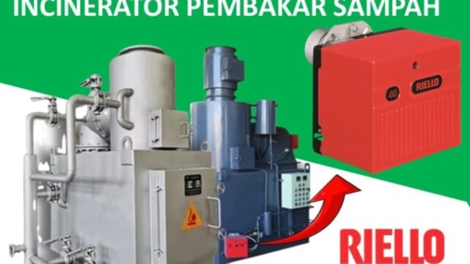 LIGHT OIL BURNER RIELLO UNTUK TUNGKU INCINERATOR PEMBAKAR SAMPAH