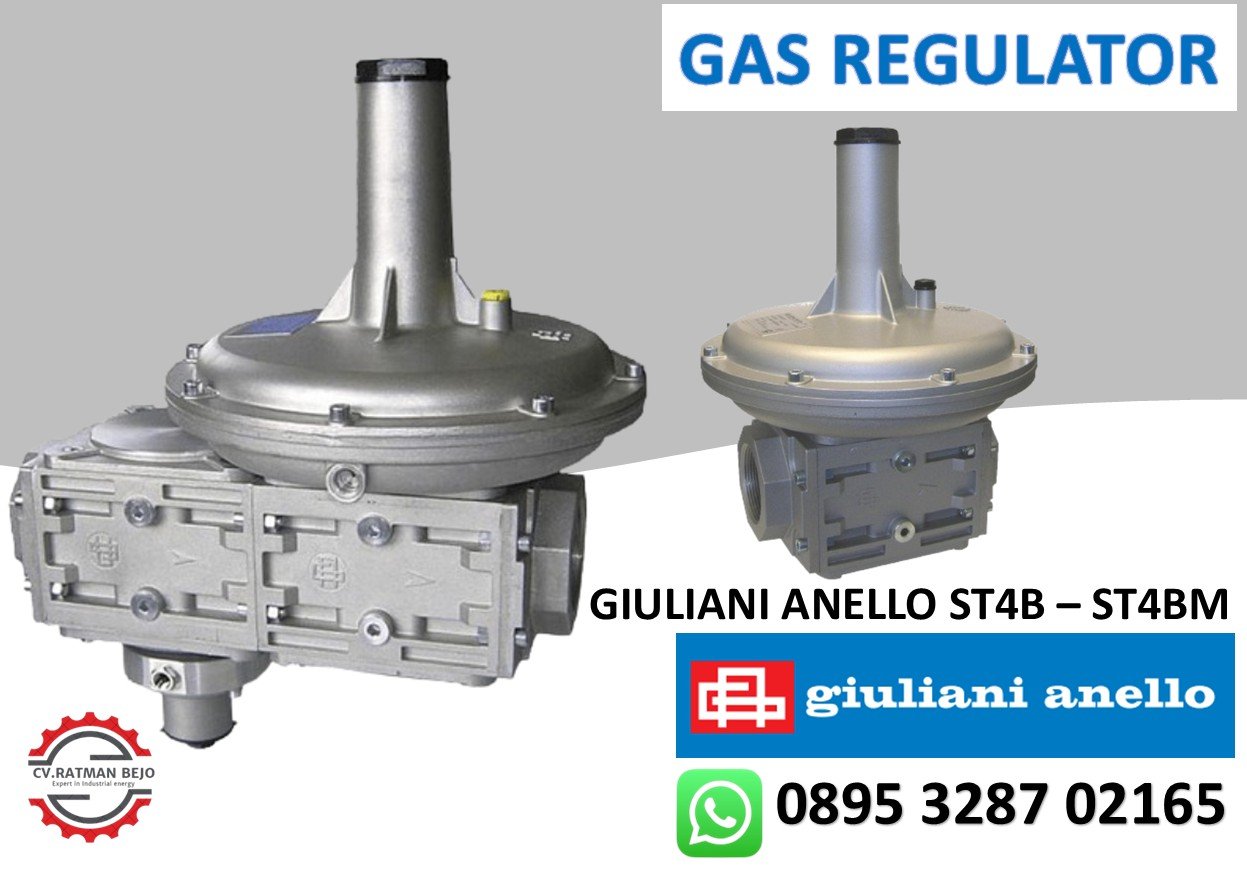 SPESIFIKASI GAS REGULATOR GIULIANI ANELLO ST4B-ST4BM