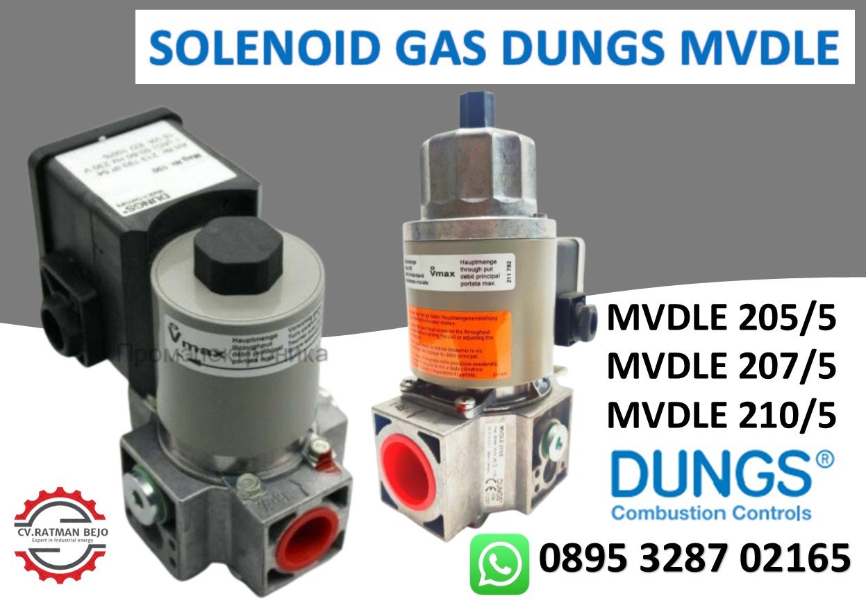 DERKRIPSI SOLENOID GAS DUNGS MVDLE 205/5-MVDLE 207/5-MVDLE 210/5