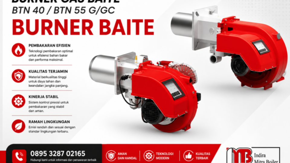 BURNER GAS BAITE BTN 40/ BTN 55 G/GC – BB LPG/CNG/LNG