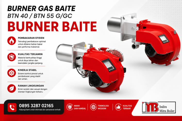 JUAL BURNER GAS BAITE BTN 40/ BTN 55 G/GC - BB LPG/CNG/LNG