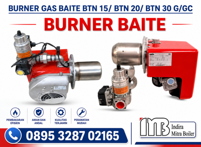 JUAL BURNER GAS BAITE BTN 15/ BTN 20/ BTN 30 G/GC - BB LPG/CNG/LNG