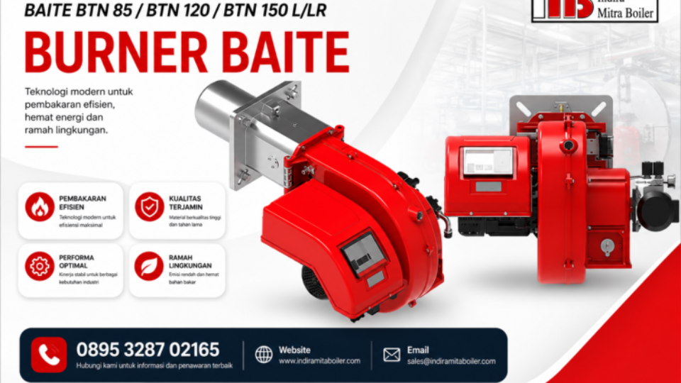 JUAL OIL BURNER BAITE BTN 85/ BTN 120/ BTN 150 L/LR