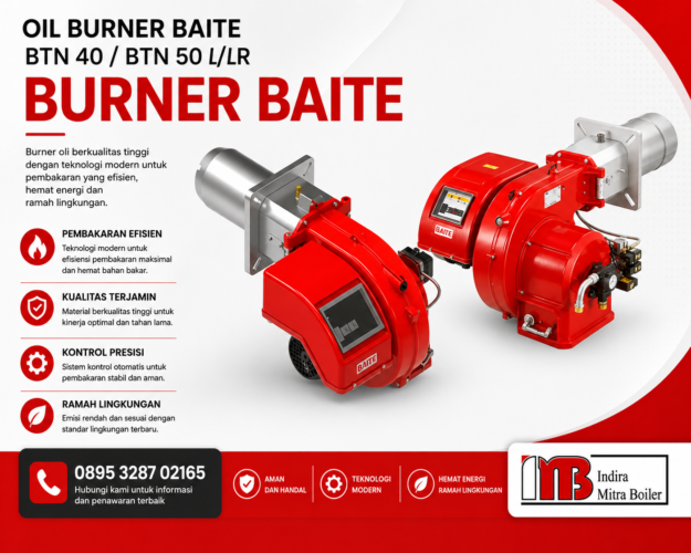 JUAL OIL BURNER BAITE BTN 40/ BTN 50 L/LR - 97 - 485 kW