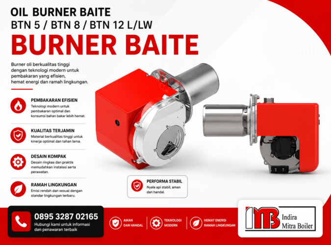 JUAL OIL BURNER BAITE BTN 5/ BTN 8/ BTN 12 L/LW - 20 - 130 kW