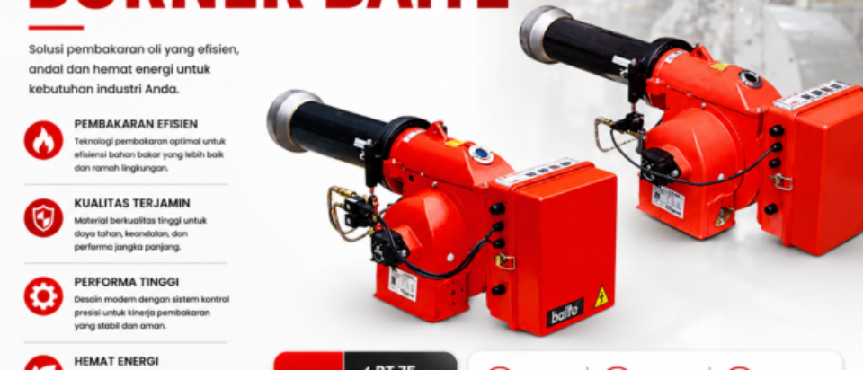 OIL BURNER BAITE BT 75/ BT 100 LR – 415 – 1186 kW