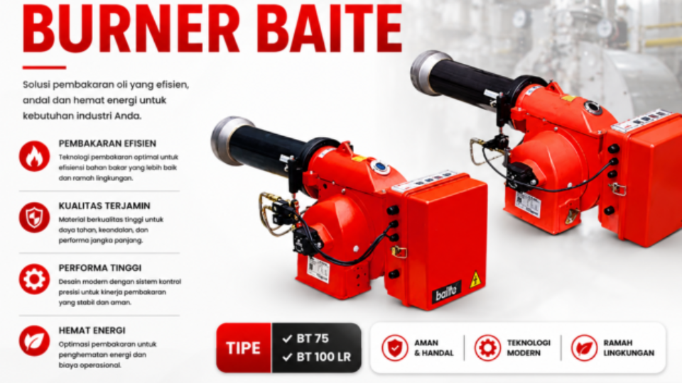 OIL BURNER BAITE BT 75/ BT 100 LR – 415 – 1186 kW