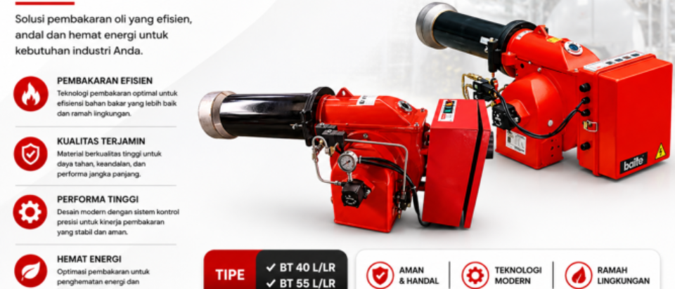 OIL BURNER BAITE BT 40/ BT 55 L/LR – 237 – 652 kW