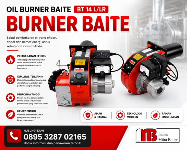 JUAL OIL BURNER BAITE BT 14 L/LR - 89 - 172 kW