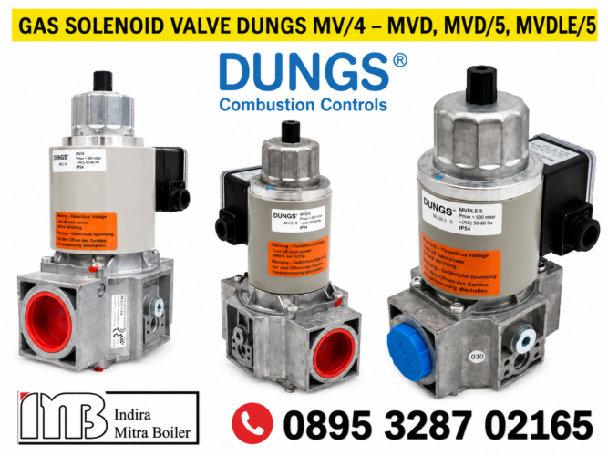 JUAL GAS SOLENOID VALVE DUNGS MV/4 – MVD, MVD/5, MVDLE/5